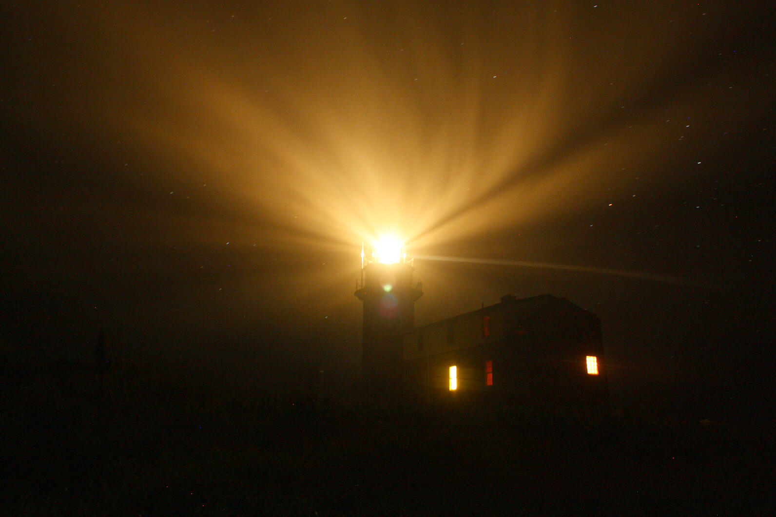 Matinicus Rock Lighthouse at Night