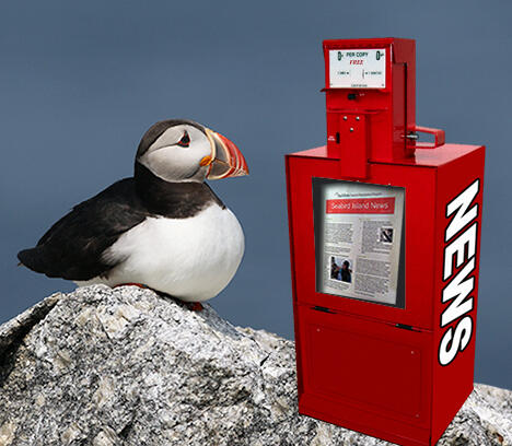 Puffin with News Kiosk